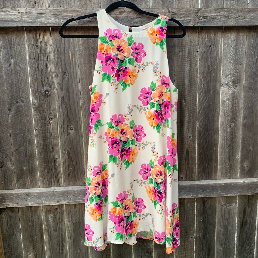 White floral dress